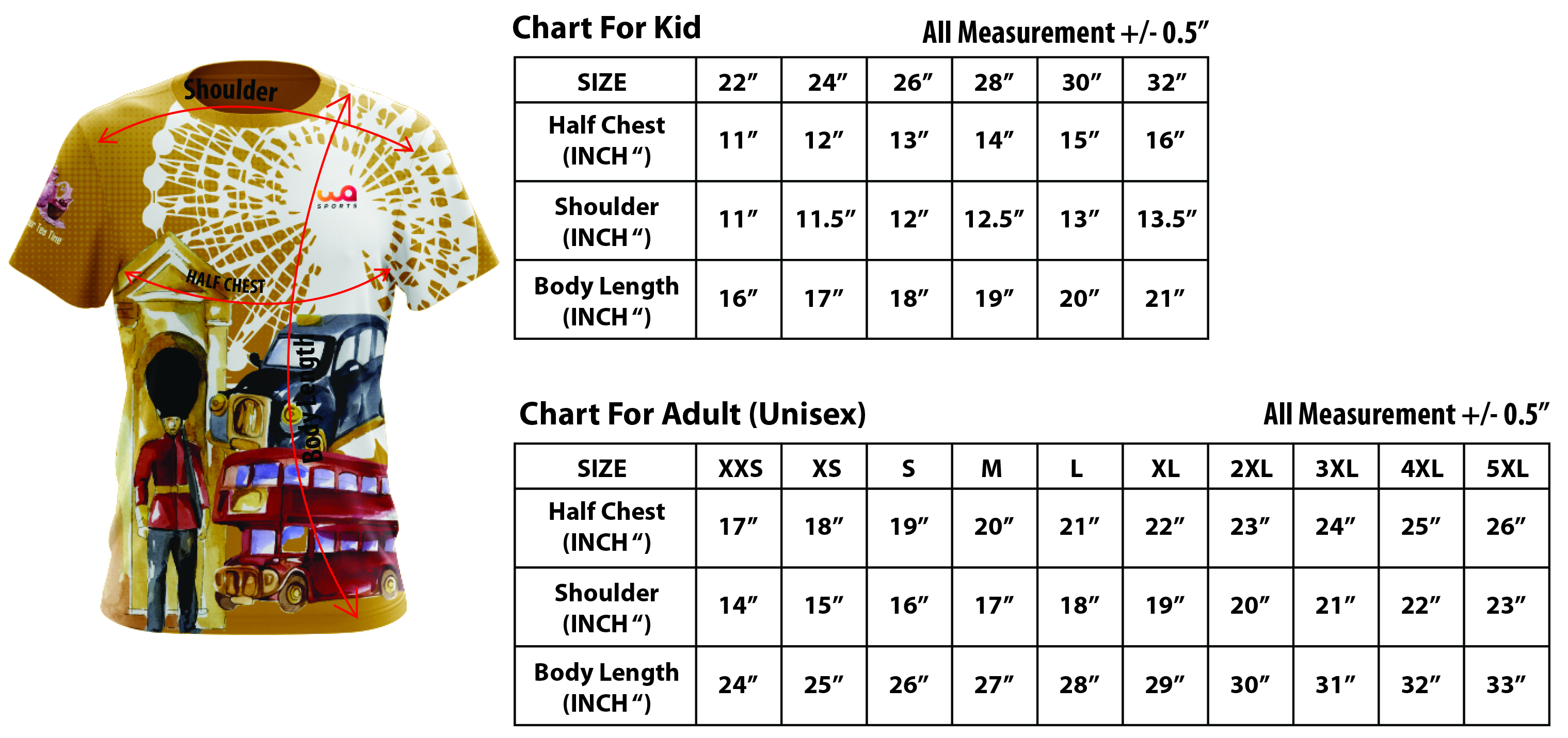 London Run Race Tee -  (Free shipping fee)