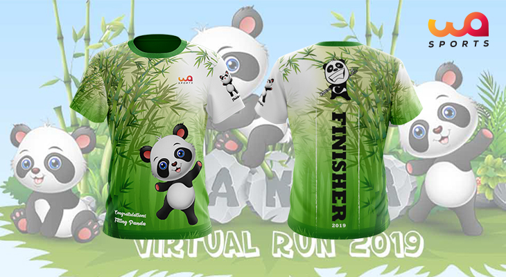 Panda Run Race Tee -  (Free shipping fee)